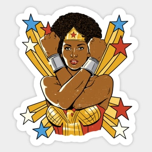 Pam Grier Action Hero Sticker